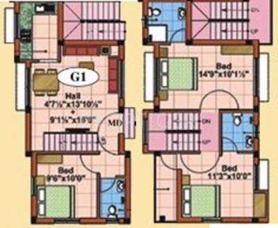 AP Anuditha (3BHK+3T (1,300 sq ft) 1300 sq ft)