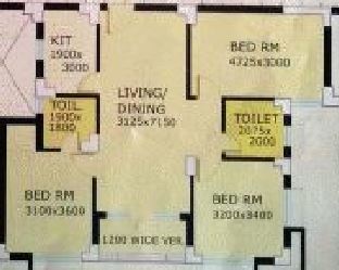 Floor Plan vibgyor towers Floor Plan Floor Plan