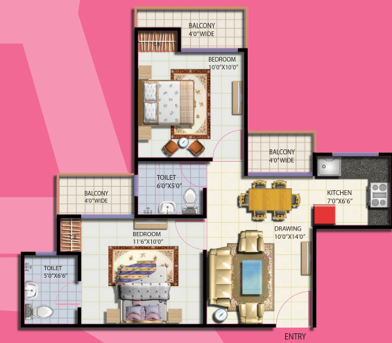 Floor Plan french-apartments Floor Plan Floor Plan