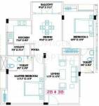 Ramaniyam Clasic Rudhra (2BHK+2T (1,129 sq ft)   Pooja Room 1129 sq ft) Ramaniyam Clasic Rudhra (2BHK+2T (1,129 sq ft)   Pooja Room 1129 sq ft)
