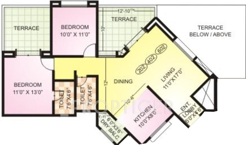 Gayatri Bravuria (2BHK+2T (1,081 sq ft) 1081 sq ft) Gayatri Bravuria (2BHK+2T (1,081 sq ft) 1081 sq ft)