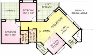 Gayatri Bravuria (2BHK+2T (1,081 sq ft) 1081 sq ft) Gayatri Bravuria (2BHK+2T (1,081 sq ft) 1081 sq ft)