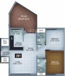 JK Park Ridge (2BHK+2T (1,184 sq ft) 1184 sq ft) JK Park Ridge (2BHK+2T (1,184 sq ft) 1184 sq ft)