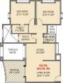 Vyas Whispering Wind Phase II (2BHK+2T (898 sq ft) 898 sq ft)