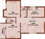 SP Radhae Shyam (2BHK+2T (883 sq ft) 883 sq ft)