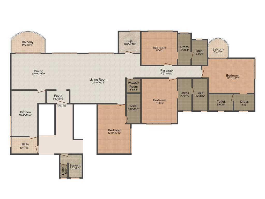 Ideal Ideal Legacy (4BHK+4T (4,095 sq ft) 4095 sq ft)