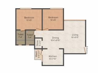 Sankalp Sandipani (2BHK+2T (1,215 sq ft) 1215 sq ft) Sankalp Sandipani (2BHK+2T (1,215 sq ft) 1215 sq ft)