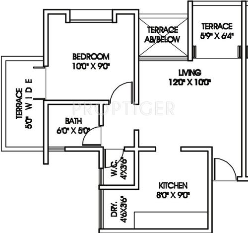 Shree Malhar Kamal Green Leaf (1BHK+1T (541 sq ft) 541 sq ft)