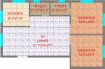Floor Plan (2BHK+2T) CC Builders Dawarkamayi Floor Plan (2BHK+2T)