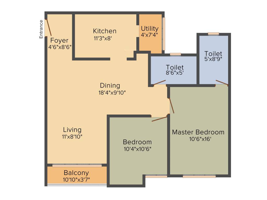 Sristi Green Woods (2BHK+2T (1,200 sq ft) 1200 sq ft) Sristi Green Woods (2BHK+2T (1,200 sq ft) 1200 sq ft)