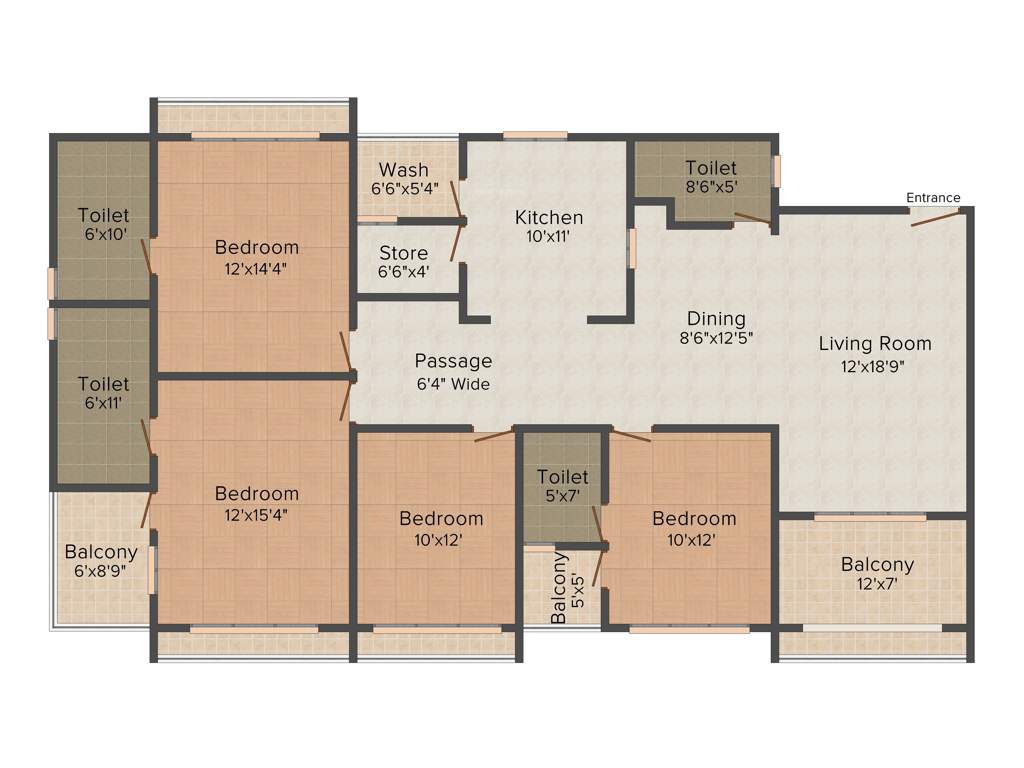 Galaxy Paras Galaxy (4BHK+4T (2,250 sq ft) 2250 sq ft)