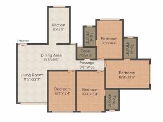 Concrete Sai Srishti (4BHK+4T (2,350 sq ft) 2350 sq ft)