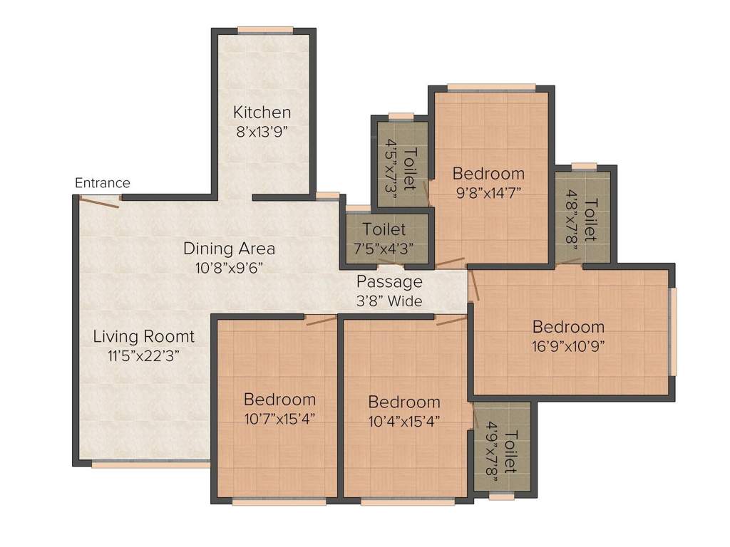 Concrete Sai Srishti (4BHK+4T (2,350 sq ft) 2350 sq ft)