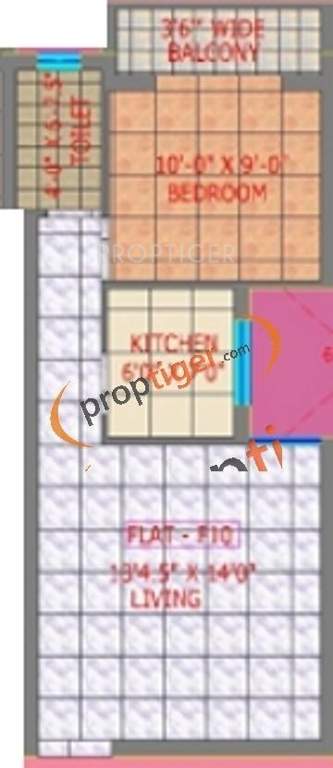 CC Emperor House (2BHK+2T (1,031 sq ft) 1031 sq ft)