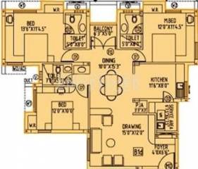 Fomra Tribhuvan (3BHK+3T (1,833 sq ft) 1833 sq ft) Fomra Tribhuvan (3BHK+3T (1,833 sq ft) 1833 sq ft)