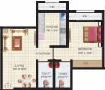Ashapura Crown City (1BHK+2T (873 sq ft) 873 sq ft) Ashapura Crown City (1BHK+2T (873 sq ft) 873 sq ft)