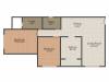 Kabra Christina (2BHK+2T (1,150 sq ft) 1150 sq ft)