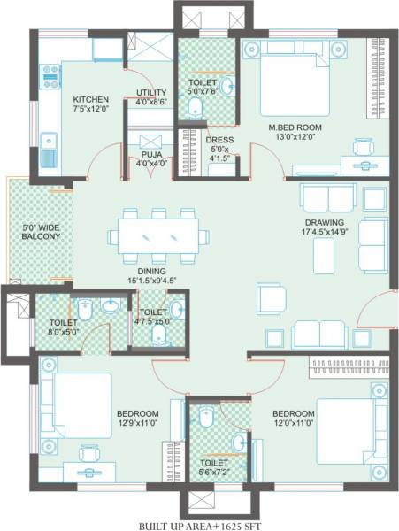 Legend Harmony (3BHK+4T (1,625 sq ft) Pooja Room 1625 sq ft) Legend Harmony (3BHK+4T (1,625 sq ft) Pooja Room 1625 sq ft)