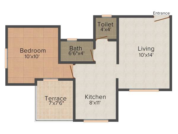 WS Developers Srushti Regency 1BHK+1T (578 sq ft) WS Developers Srushti Regency 1BHK+1T (578 sq ft)