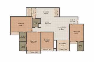 Goyal Orchid Harmony (4BHK+4T (2,300 sq ft) 2300 sq ft)