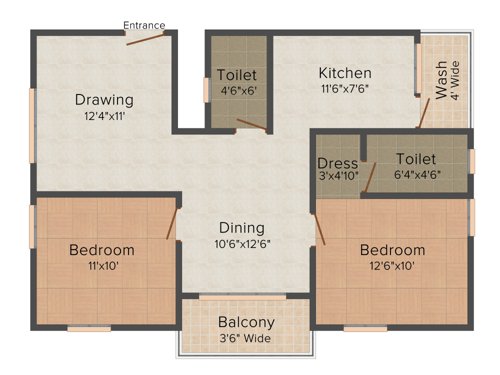 Satwi Clarinet (2BHK+2T (1,020 sq ft) 1020 sq ft) Satwi Clarinet (2BHK+2T (1,020 sq ft) 1020 sq ft)