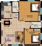 KVR Ganga Cauvery (2BHK+2T (737 sq ft) 737 sq ft) KVR Ganga Cauvery (2BHK+2T (737 sq ft) 737 sq ft)