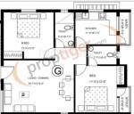 Floor Plan (2BHK+2T) Mettupakkam Onella Floor Plan (2BHK+2T)