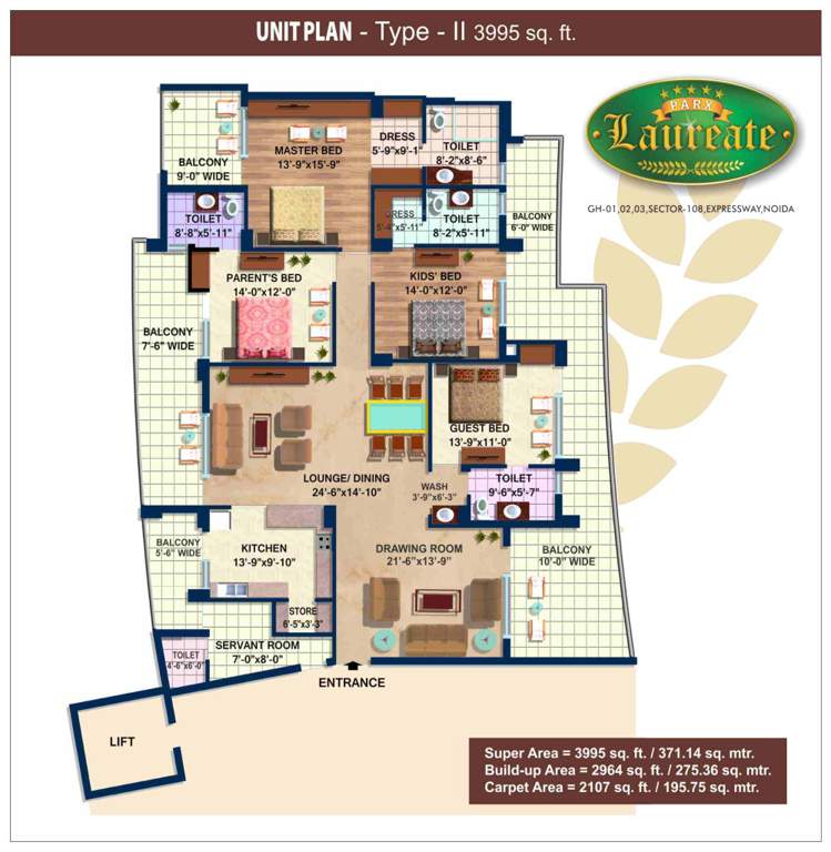  parx laureate Floor Plan Floor Plan