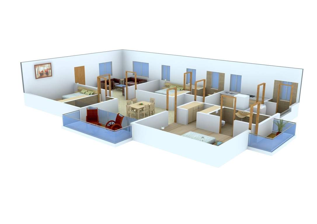 Shanta Fortune Icon (3BHK+4T (2,125 sq ft) 2125 sq ft)