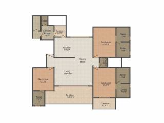 Pashankar Yin Yang (3BHK+4T (2,145 sq ft) 2145 sq ft)