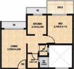 Tricity Pearl (1BHK+1T (680 sq ft) 680 sq ft)