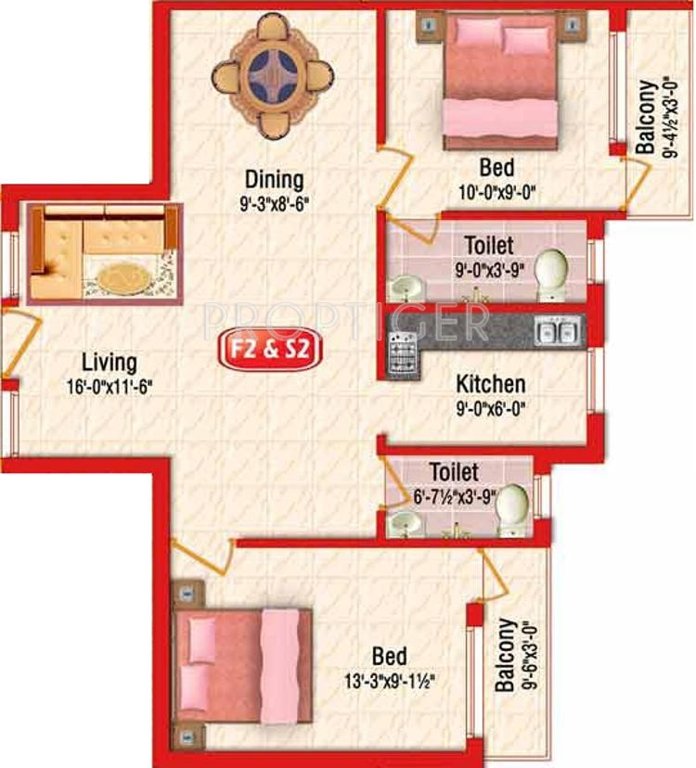 Sankar Yatra (2BHK+2T (911 sq ft) 911 sq ft)