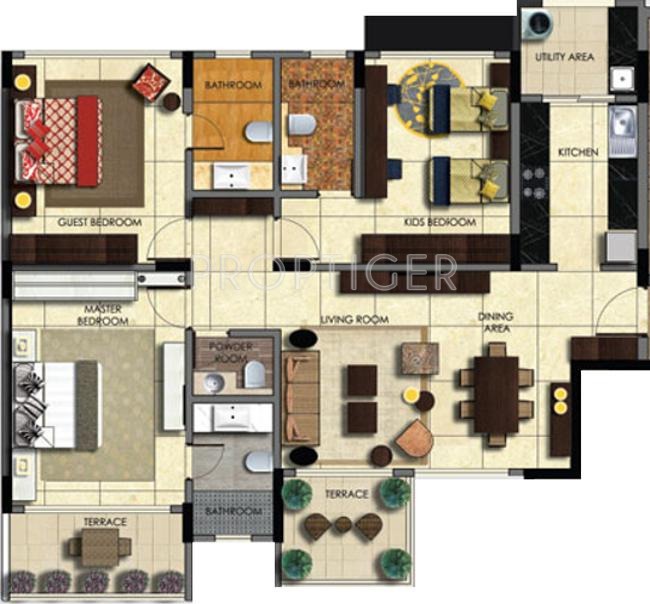 Mantri Mystica (3BHK+4T (1,685 sq ft) 1685 sq ft) Mantri Mystica (3BHK+4T (1,685 sq ft) 1685 sq ft)