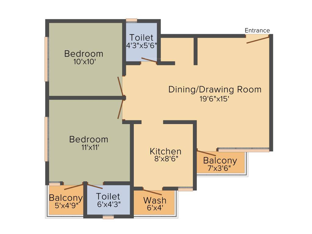 Sanskar Santoor Grace (2BHK+2T (1,242 sq ft) 1242 sq ft) Sanskar Santoor Grace (2BHK+2T (1,242 sq ft) 1242 sq ft)