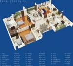 Jaypee The Castille (3BHK+4T (2,200 sq ft)   Servant Room 2200 sq ft)
