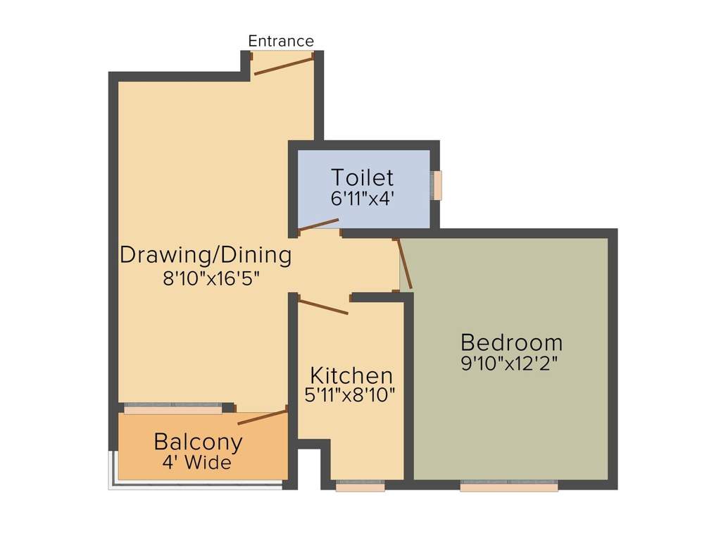 Chitra River Breeze (1BHK+1T (585 sq ft) 585 sq ft)