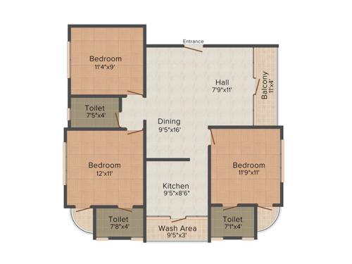 Ashish Prajakta Pinnacle (3BHK+3T (1,160 sq ft) 1160 sq ft) Ashish Prajakta Pinnacle (3BHK+3T (1,160 sq ft) 1160 sq ft)