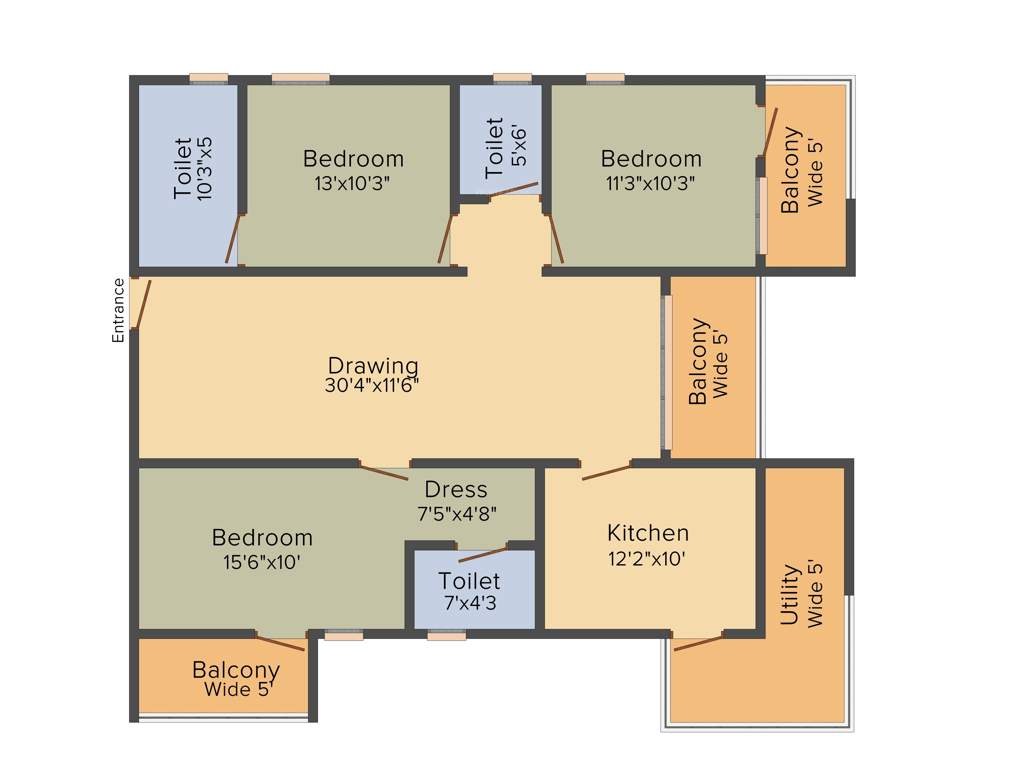 Shweta Aryan (3BHK+3T (1,799 sq ft) 1799 sq ft)