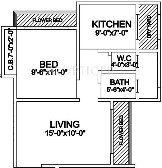 Raj Antila (1BHK+1T (681 sq ft) 681 sq ft) Raj Antila (1BHK+1T (681 sq ft) 681 sq ft)