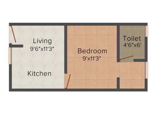 WWICS Imperial Heights (1BHK+1T (401 sq ft) 401 sq ft)