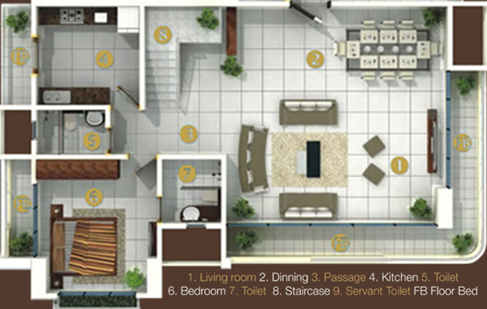 Chandak Group 7 South Avenue (4BHK+4T (3,405 sq ft) 3405 sq ft)