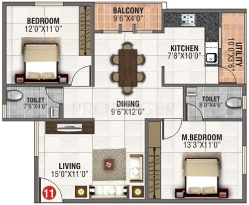 AR SLV Nivas (2BHK+2T (1,093 sq ft) 1093 sq ft) AR SLV Nivas (2BHK+2T (1,093 sq ft) 1093 sq ft)