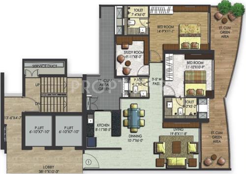 Wadhwa The Nest (2BHK+3T (2,000 sq ft) Study Room 2000 sq ft) Wadhwa The Nest (2BHK+3T (2,000 sq ft) Study Room 2000 sq ft)