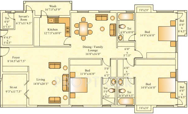 Golden Kings Court (3BHK+3T (2,883 sq ft) Servant Room 2883 sq ft) Golden Kings Court (3BHK+3T (2,883 sq ft) Servant Room 2883 sq ft)