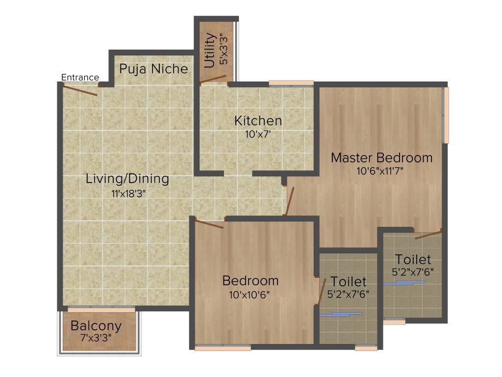 Unitech Ananda (2BHK+2T (990 sq ft) 990 sq ft) Unitech Ananda (2BHK+2T (990 sq ft) 990 sq ft)