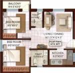 Khurinji Maple (2BHK+2T (675 sq ft) 675 sq ft)