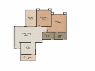 Goel Ganga Developments Kalash 2BHK+2T (1,020 sq ft) Goel Ganga Developments Kalash 2BHK+2T (1,020 sq ft)