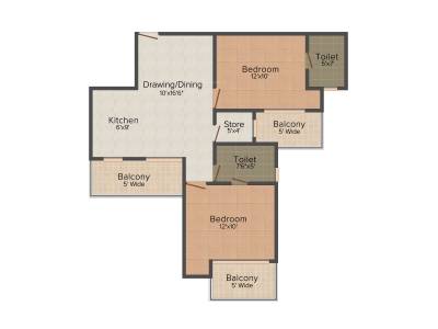 Ajnara Daffodil (2BHK+2T (1,000 sq ft) 1000 sq ft) Ajnara Daffodil (2BHK+2T (1,000 sq ft) 1000 sq ft)