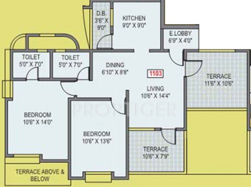 Harshad Ashok Nagar Phase I (2BHK+2T (1,112 sq ft) 1112 sq ft)