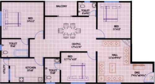 Srinilaya Ark Villa (3BHK+3T (1,512 sq ft) 1512 sq ft)